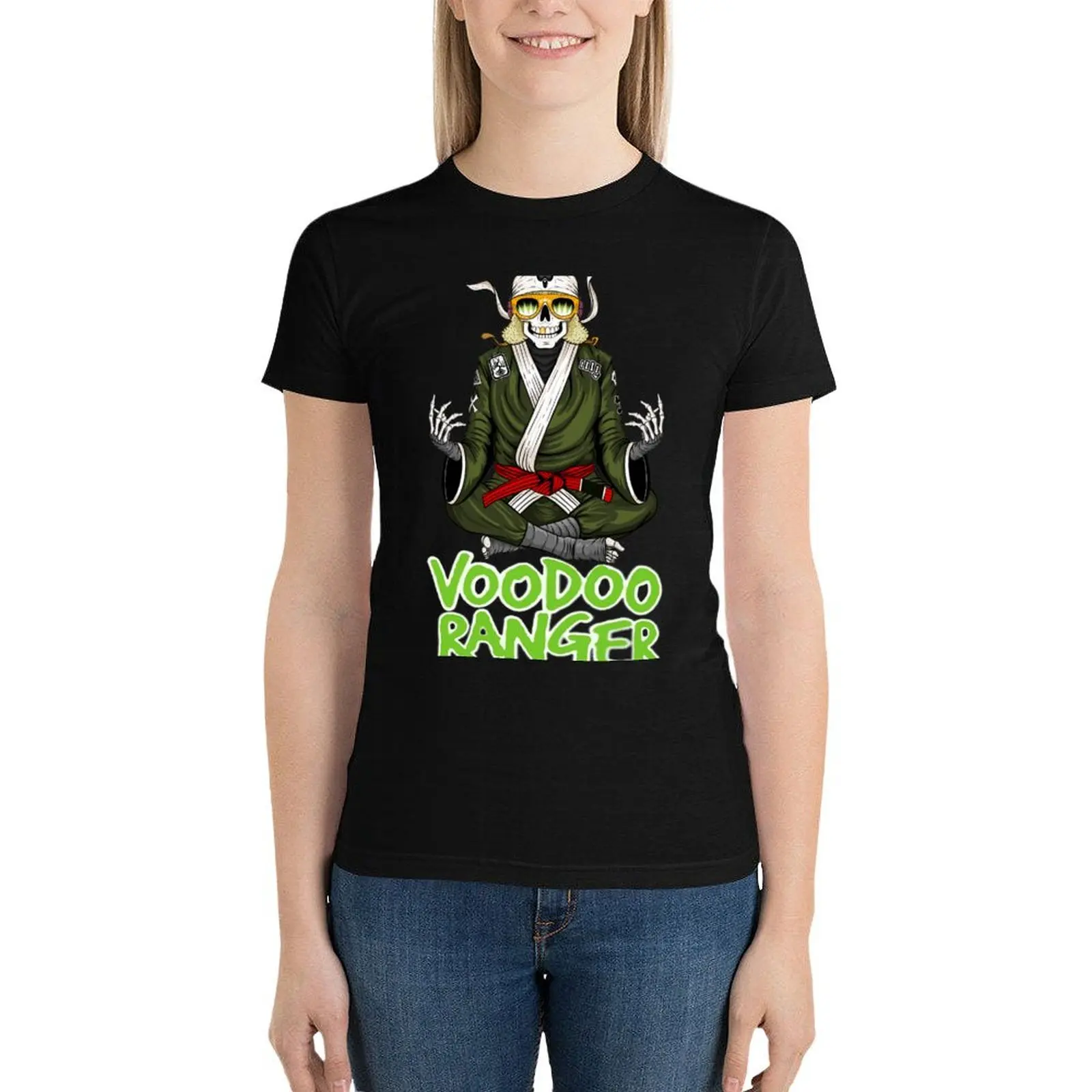 

Vintage voodoos rangers announces T-Shirt female vintage clothes plus size tops Womens clothing