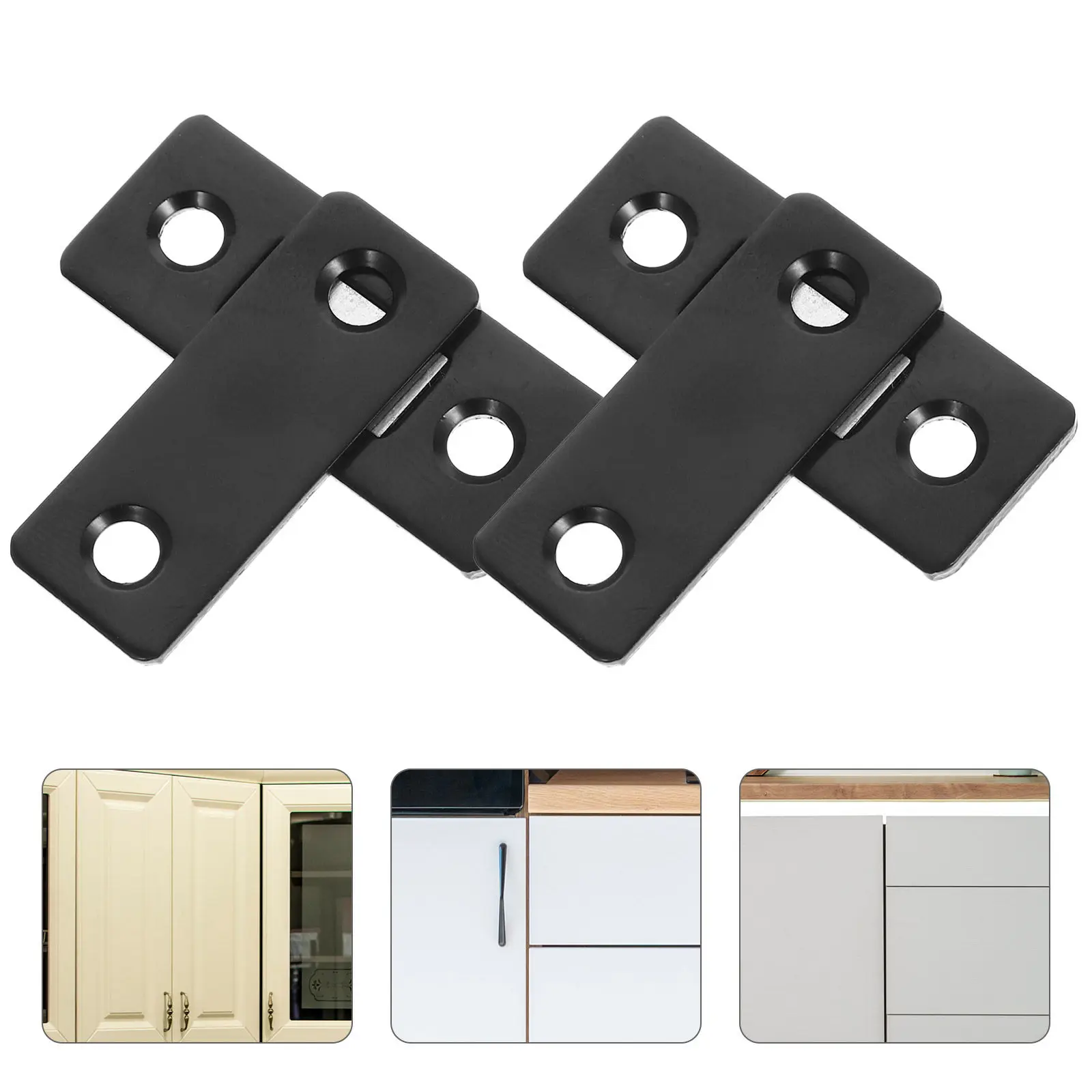 

12Set Compact Concealed Magnetic Door Catch for Closet Cabinet Drawer Doors Ultra Slim Steel Magnet Latch No Drill Installation