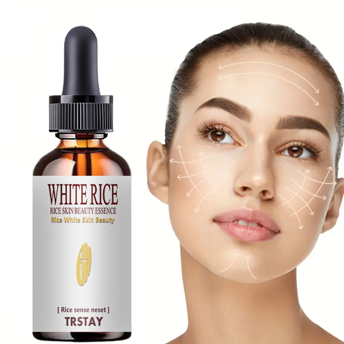 TRSTAY Rice essence nourishes and softens the face, tightens and brightens the complexion, and essence moisturizes