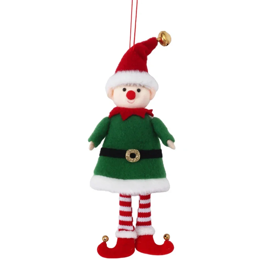 Festive Christmas Snowman Doll Decoration Cute Santa Claus Xmas Ornaments High Quality Fabric Different Colors