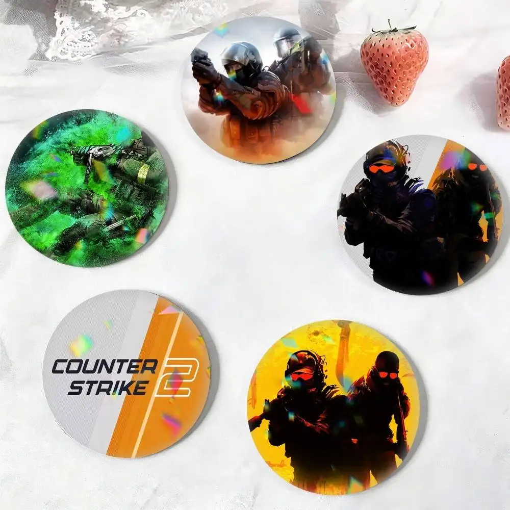 C-Counter-Strike shooting game  25 32 44 58 75mm Badges Personalized Round Brooches Pins Accessory Gift