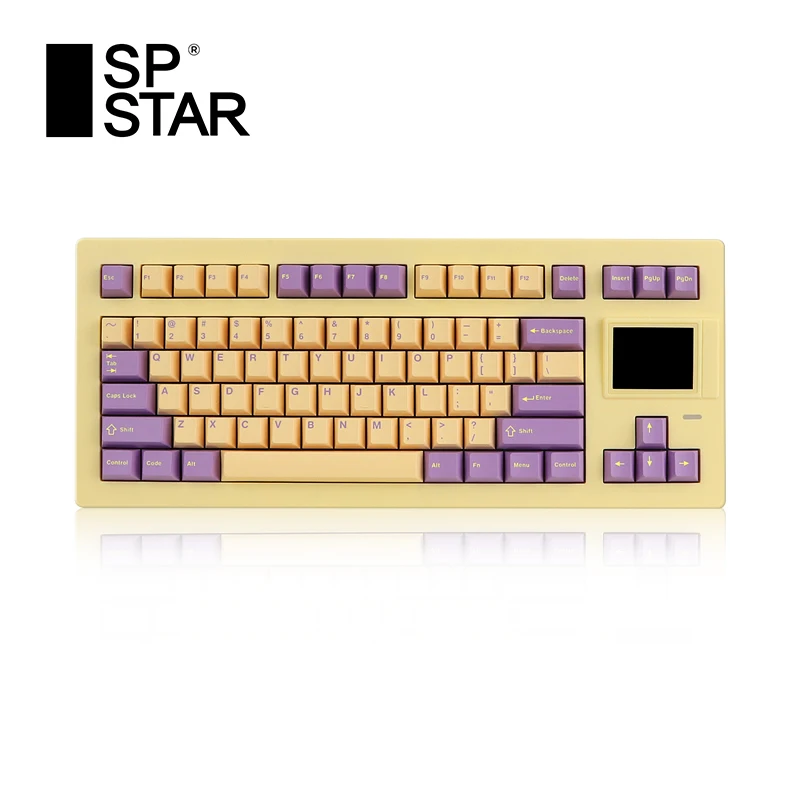 Imagem -06 - Teclado Mecânico sem Fio sp Star D82 Pro Tri Mode Personalizado Junta Hot Swap Rgb Backlit Gaming Display Screen Presente pc Gamer