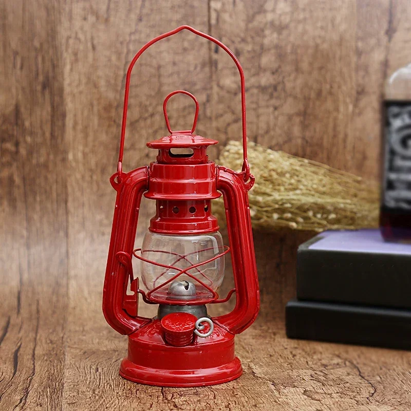 Decoration Kerosene Lamp Home Room Accessories Portable Lightweight Retro Oil Lantern Mediterranean Style Useful