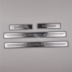 for Nissan QASHQAI J10 J11 2007-2022 Door Sill Scuff Plate Guard Stainless Steel Kick Pedal Threshold Sticker Car Accessories