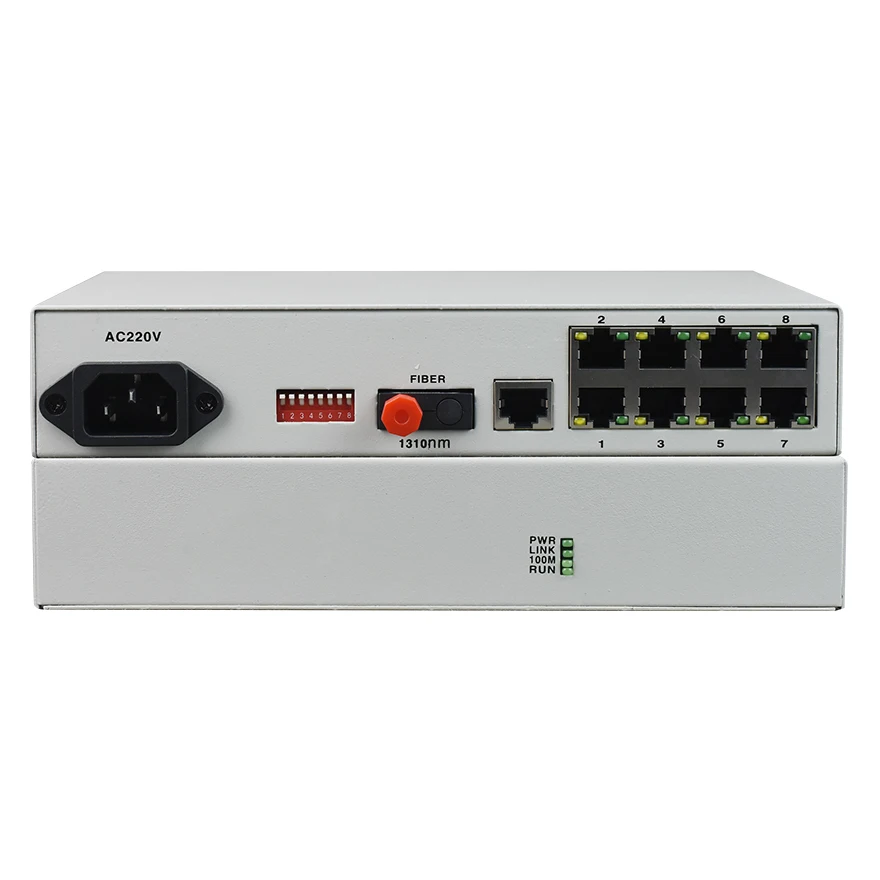 Best Quality Media Converter Fiber Optical 8 Ports Fiber Optical Media Converter Cheap price Fiber Media Converter
