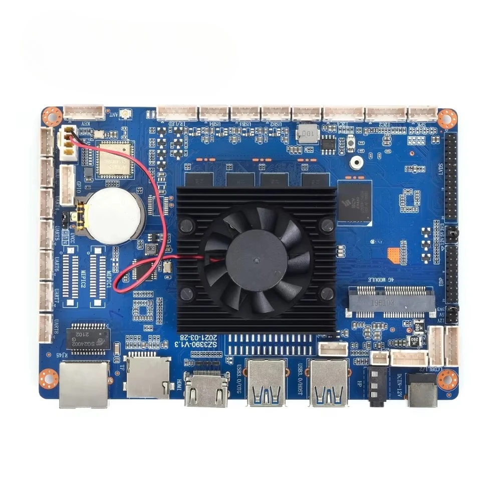 Gold seller Rockchip Rk3399 Motherboard Arm Embedded Face Recognition Aiot Motherboard Lvds 4g Industrial Iot Rk3399 Board