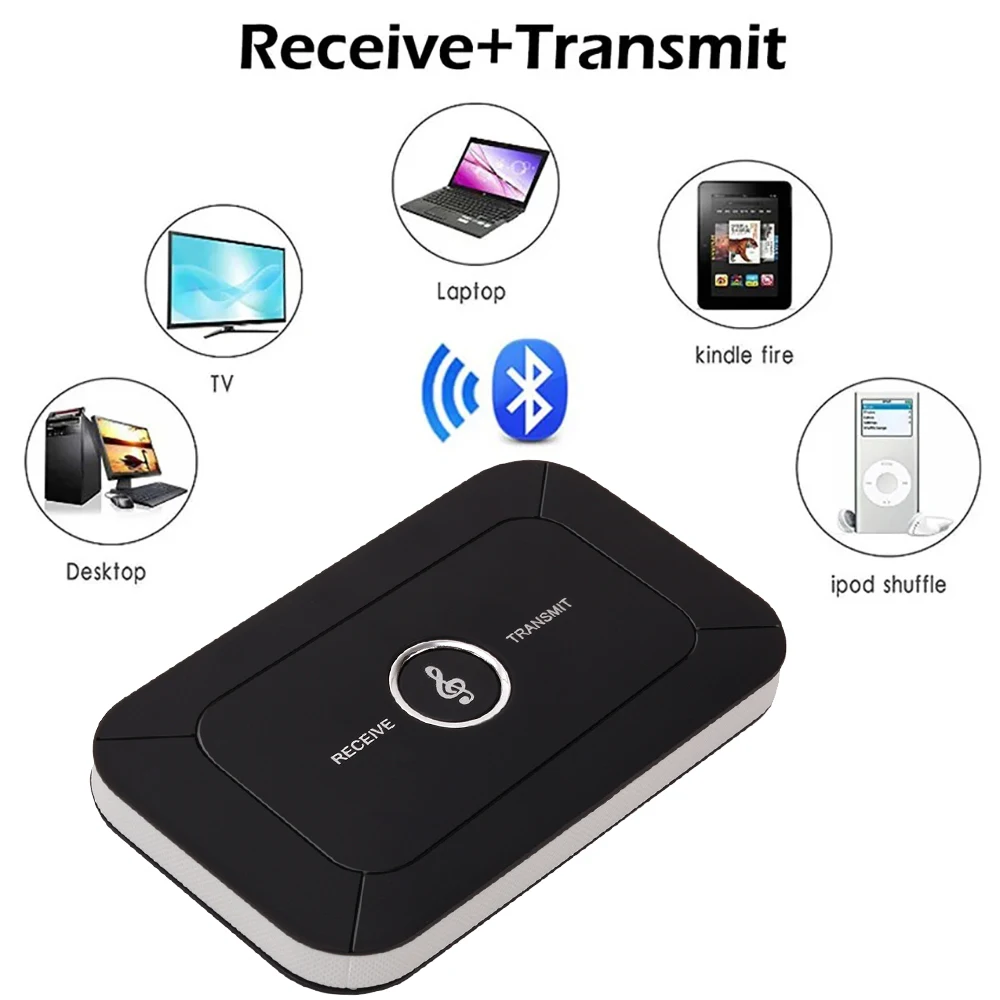 Bluetooth 5.3 Audio Transmitter Receiver RCA 3.5mm AUX Jack USB Dongle Music Wireless Adapter For Car PC TV Headphones Speaker