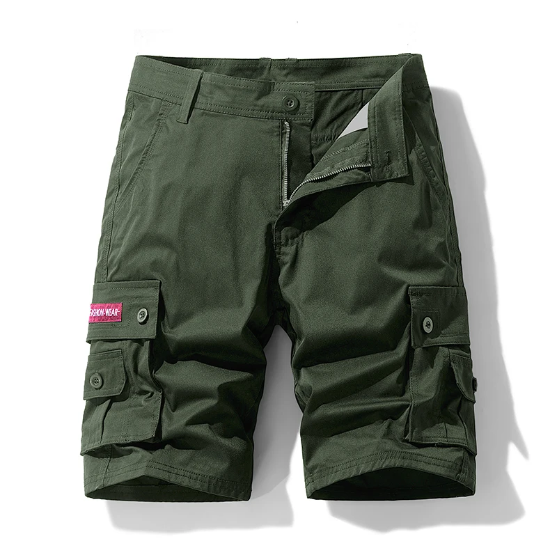 Pantalones Cortos Cargo para Hombre, Tallas Grandes, Estilo Militar, Bermuda, Pantalones Cortos Deportivos, Tácticos, Holgados, con Bolsillos, para Playa