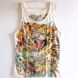 Japanese 3D Anime Figures Tank Top Men Streetwear Fashion Sport Sleeveless Gym T-shirt Bodybuilding Fitness Wear Underwear Male