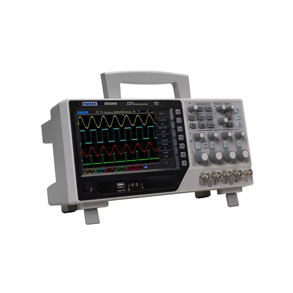 Hantek DSO4254B Digital Oscilloscope 250MHz 4 Channels 1GS/s 7 Inch LCD Display USB AC110-220V Bench Lab Equipment
