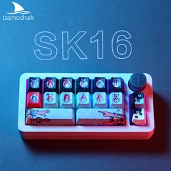 Darmoshark SK16 Numeric keypad Tri mode Wireless Bluetooth Mechanical Keyboard Zodiac Keycaps 16 Keys Hot Swap Huano Switch