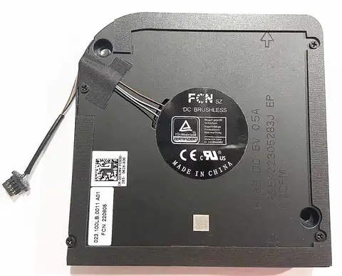 0DXJNV Nowy wentylator chłodzący procesor DC5V do Dell Latitud 5520 E5520 Precision 3560 M3560