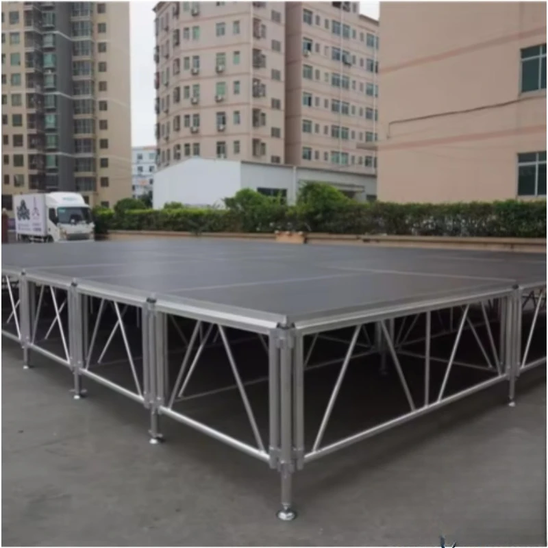 Event concert aluminum adjustable height assembled stage platform, providing customized services