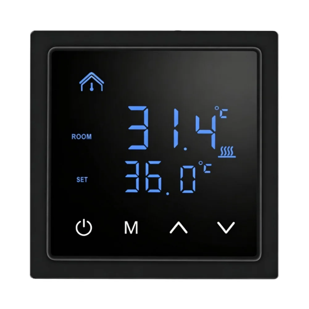 MH1828A for Smart Thermostat for Home Floor Heating Systems Wall Mounted Design 0. Accuracy LED Display Easy Installation