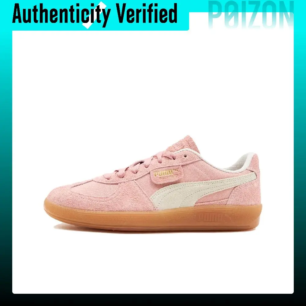 PUMA Palermo Abrasion Resistant Abrasion Resistant Low top German Army Trainers Unisex Pink White 396841-10