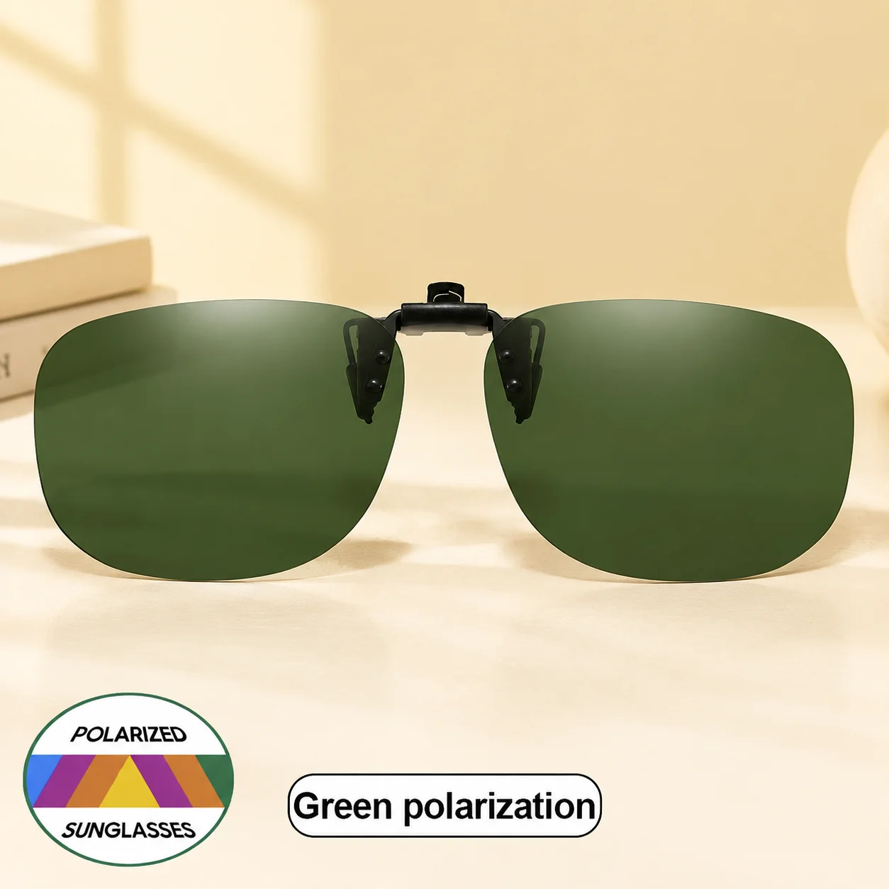 Polarized Night Vision Lens Clip-On Sunglasses Delicate Flip Up Sun Glasses Sunglass UV400 for Men Women Beach Hiking