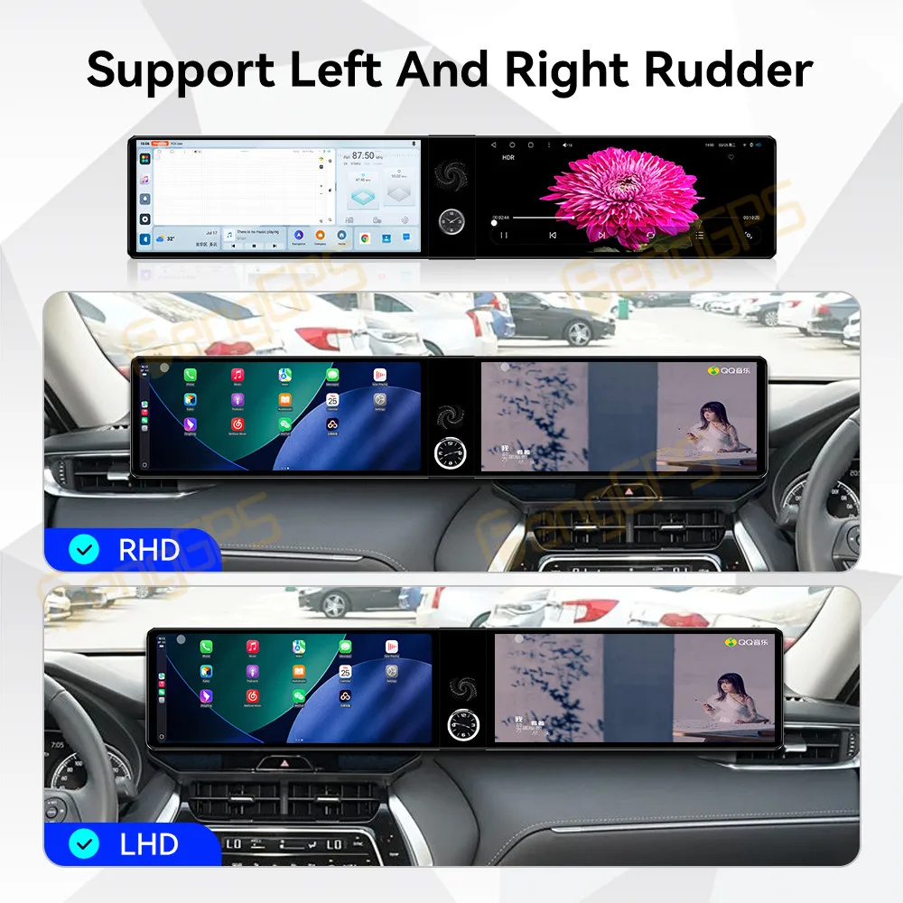 

Автомобильный радиоприемник с двойным экраном 12,3 дюйма для Toyota Harrier 2021-2024 Android 13, мультимедийный плеер, беспроводной Carplay, GPS-навигация, хост DSP