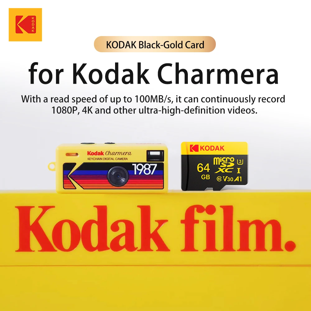 بطاقة Mirco sd لكاميرا Kodak Charmera المفاتيح الرقمية 32gGB 64GB 128GB تصميم لكاميرا كوداك بطاقة Microsd بطاقة الذاكرة #3