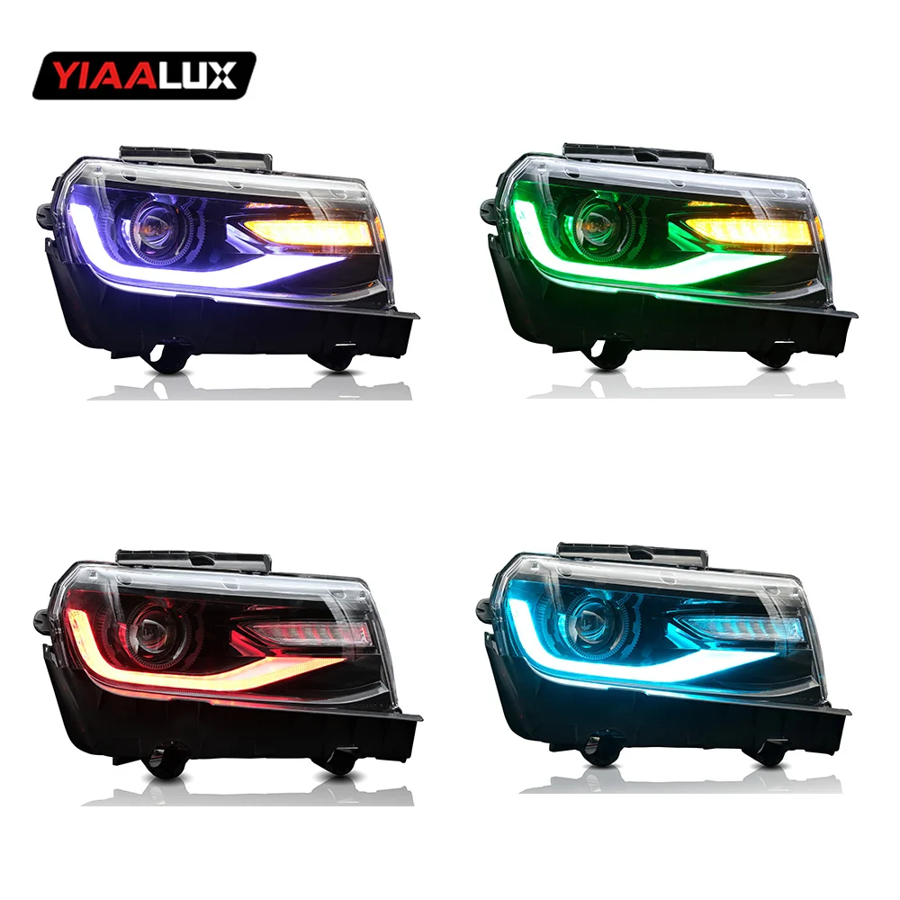 Vland Car LED Halogen Xenon Headlight Front Lights Assembly for Chevrolet Camaro 2012-2015 Led Turn Signal HeadLamp Accessories