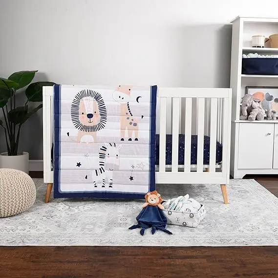 

Adventure Awaits 4-Piece Baby Nursery Crib Bedding Set