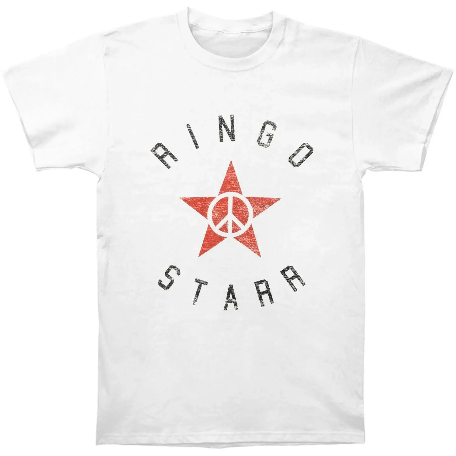 Men'S Ringo Starr Star 2015 Tour T Shirt Large White