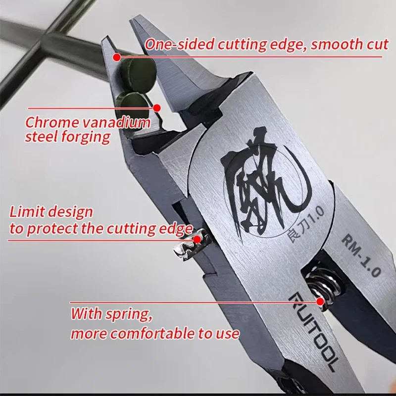 Damaly, pinze modello, lama singola ultra sottile, forbici modello, modello Gundam, pinze per ugelli assemblate, pinze fatte a mano