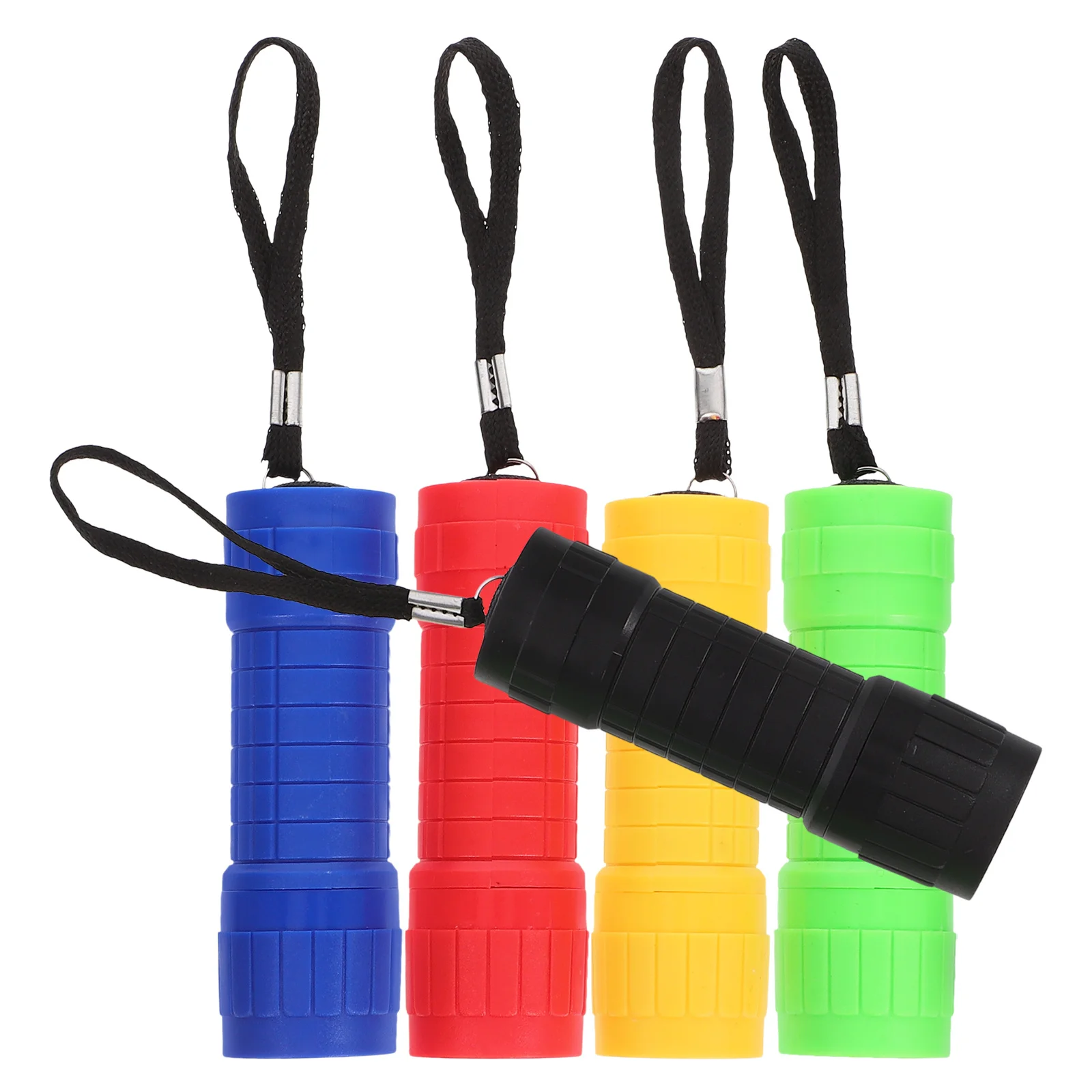 5 قطعة مصباح يدوي LED صغير محمول عالي السطوع خفيف الوزن من البلاستيك للتخييم في الهواء الطلق مصابيح جيب متعددة الأغراض في حالات الطوارئ