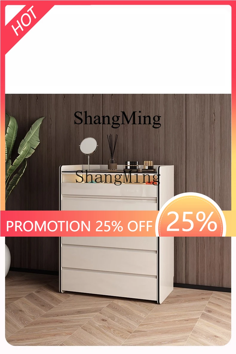 

FG good-looking Modern Simple Bedroom Bucket Cabinet Light Luxury Multifunctional Storage Locker Home Living Room