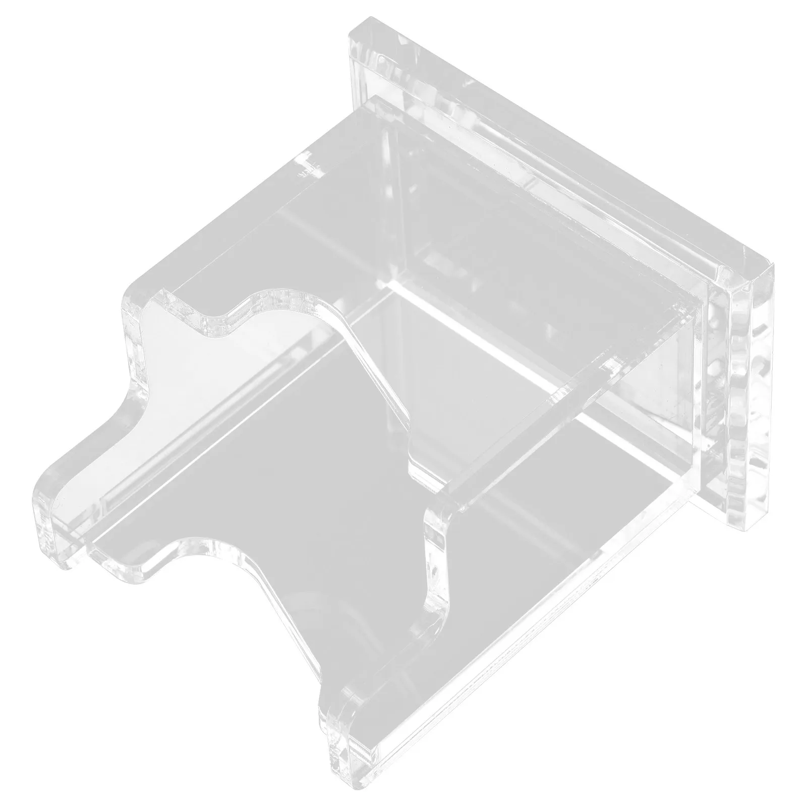 

Элегантная прозрачная акриловая подставка для визиток, прочный настольный держатель для карт для офиса, приемной, выставок