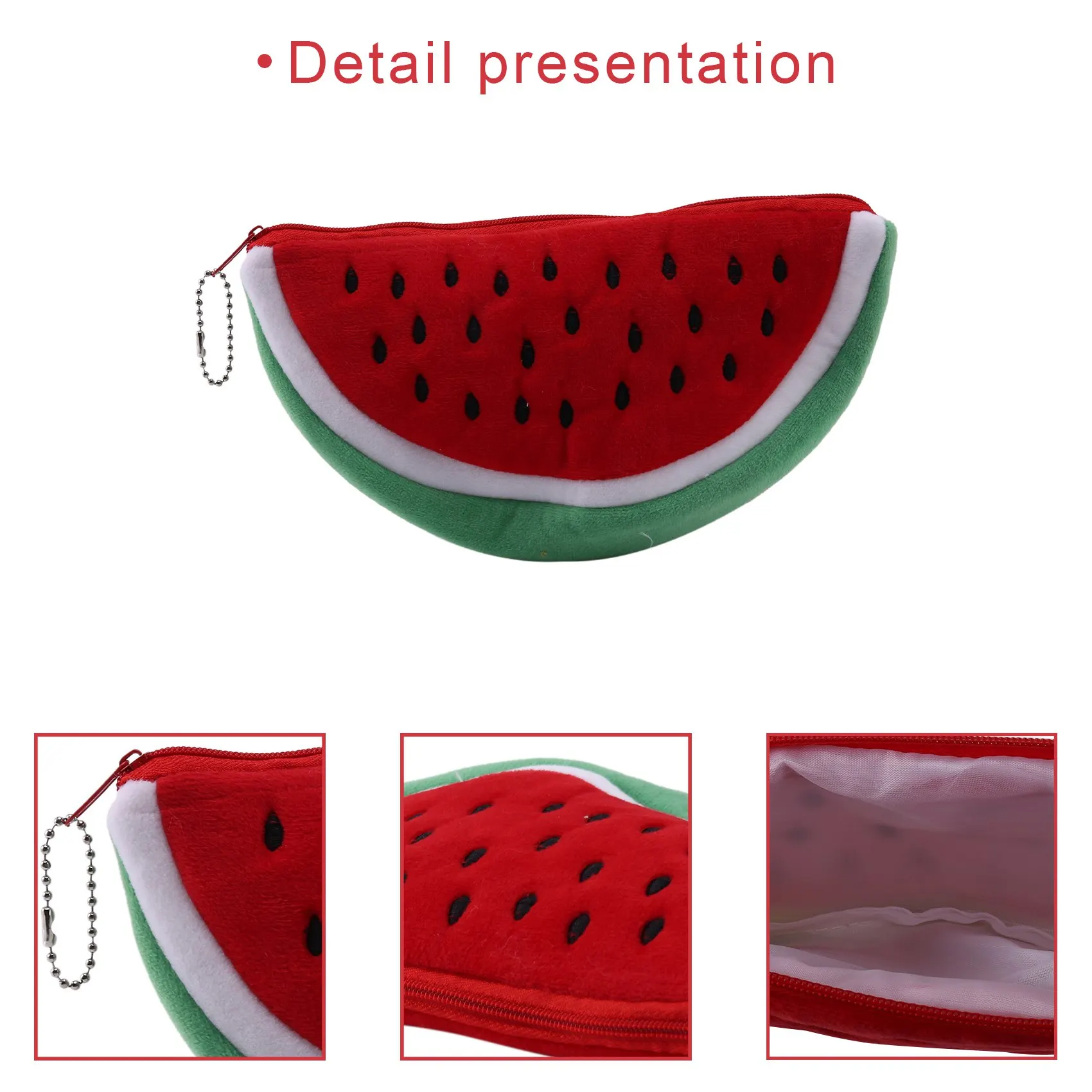 1 قطعة أحدث العملي حجم كبير البطيخ الفاكهة الاطفال مقلمة حقيبة هدية مستحضرات التجميل محفظة محفظة حامل الحقيبة اللوازم المدرسية