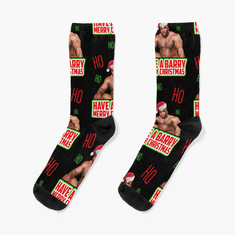 

Have A Barry Merry Christmas - Santa Barry Wood (Viral 2020) Socks custom sports socks luxury socks Men's Socks Women's