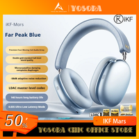 IKF Mars Wireless Headphones Bilateral Four Dynamic Panoramic Sound Music Headset Active Noise Reduction Spatial Custom Earbuds