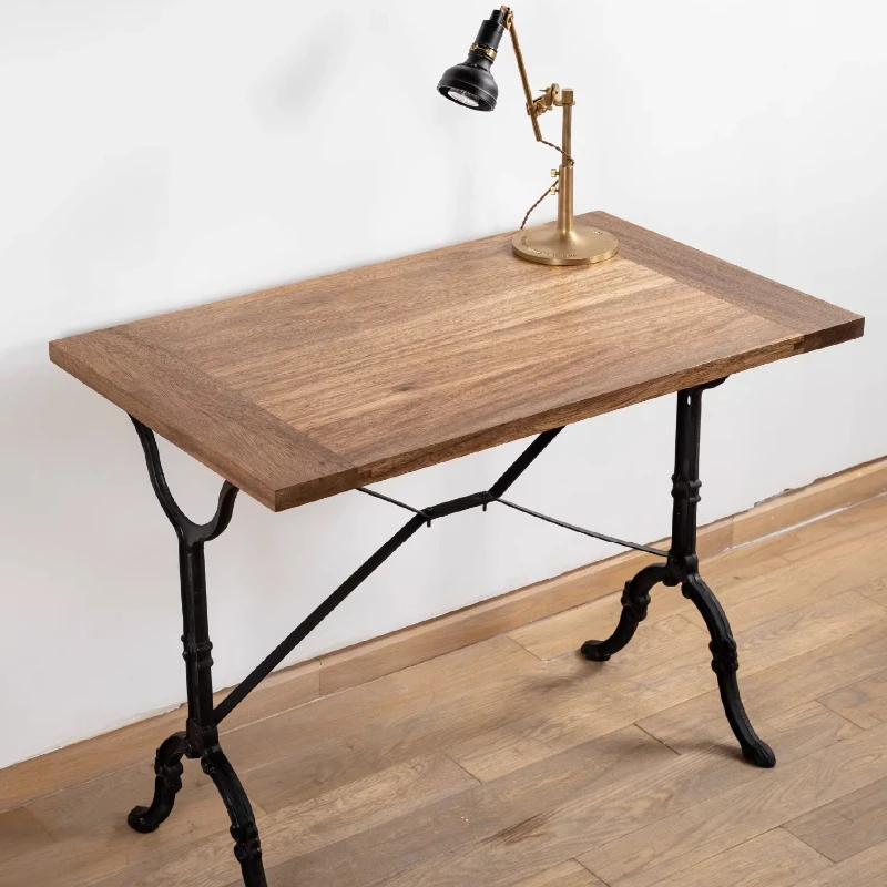Industrial desk, American home writing retro workbench long table
