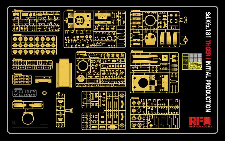 RYE RM5078 1/35 Sd.Kfz.181 THGER I NITIAL PRODUCTION No.121 Spzabt 502 Leningrad 1943
