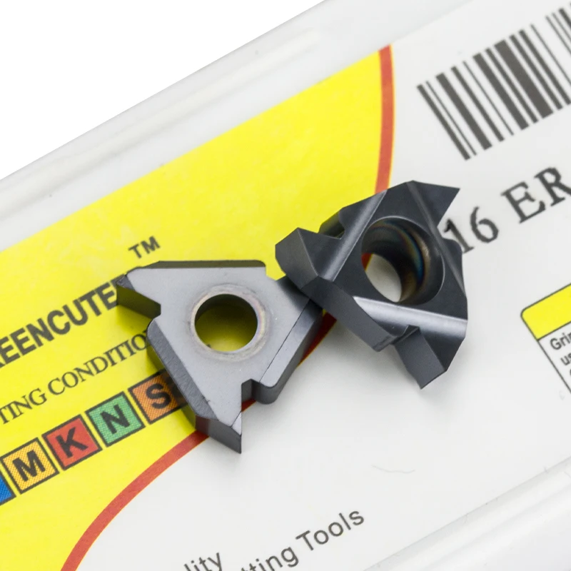 10pcs 16ER Carbide Threaded Insert Steel Parts Thread Turning Tool Blade for SER Bar CNC Lathe
