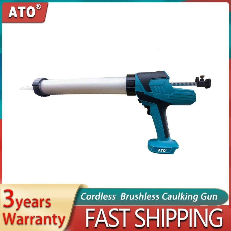 ATO Wireless Glue Seal Machine Glass Adhesive Applicator Tool Propulsion Cordless Electric Caulking Gun For Makita 18V Battery