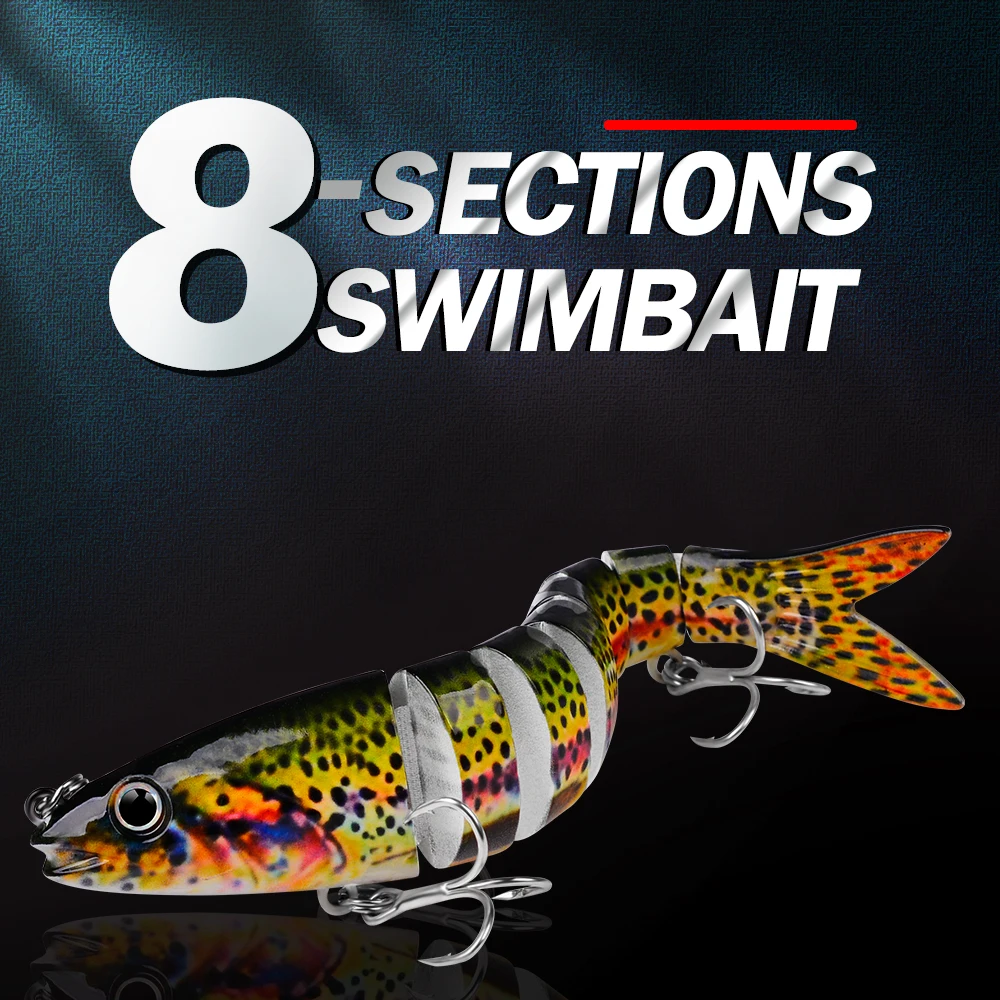 Proberos Swimbait articulado 8 segmentos – Señuelo duro para lubina - imagen 2