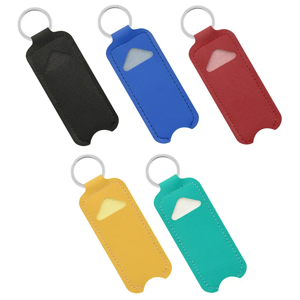 5Pcs Lipstick Pouch Key Chain Holder Compact Decorative Storage Bag for Lip Gloss Lip Balm Outdoor Travel Office Home
