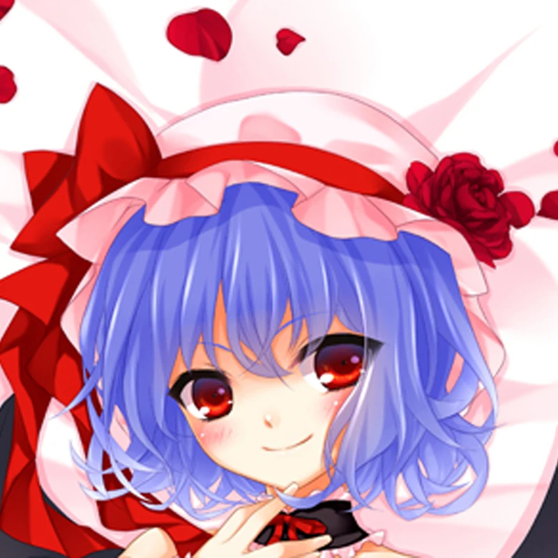 Anime Dakimakura Pillow Cover Remilia Scarlet Double Sided Print Pillow Case 120cm-180cm Custom Cartoon Character DIY Home Decor