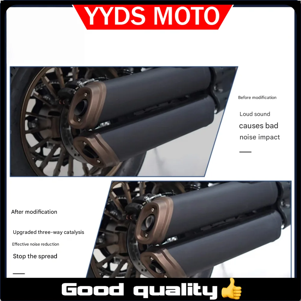 For VOGE CU625 muffler plugs, mufflers, CU625 three-way catalytic converter exhaust muffler modification parts.VOGE CU625  Wuji