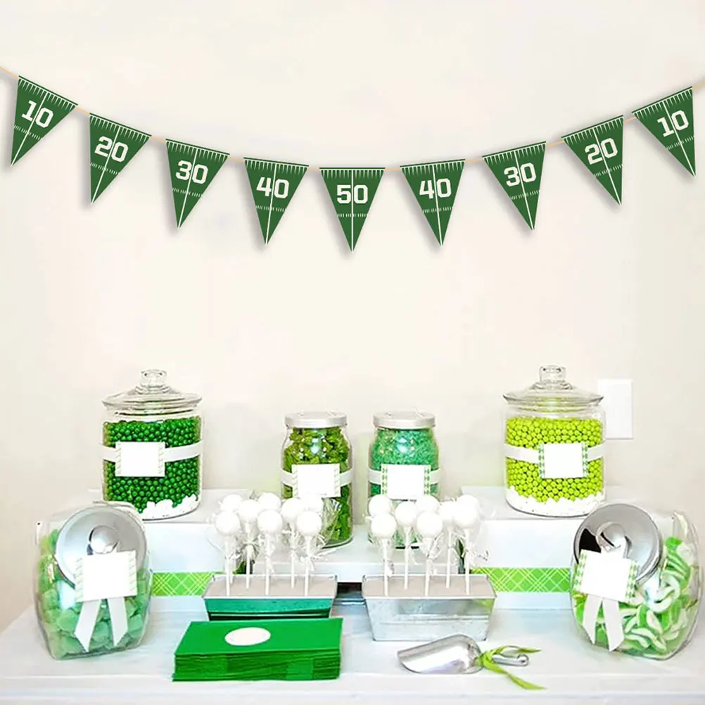 

4pcs Style Football Birthday Banner Football Birthday Rugby Party Supplies Party Decorations Sports Theme Decorations