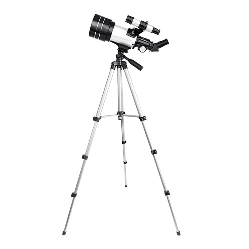 150X Astronomical Telescope For Kids 70Mm Refractor Telescopes For Astronomy Beginners With Bluetooth Phone Holder Easy Install