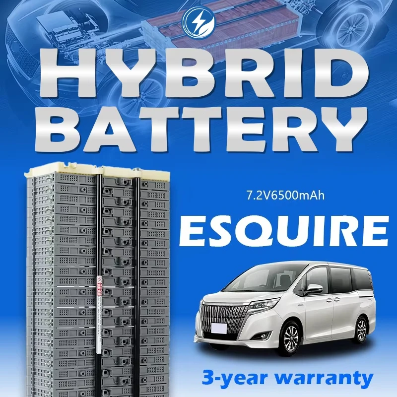 Hybrid Car Battery 7.2V 6.5Ah, Li-ion Replacement Cell Upgrade for Toyota Esquire 2014-2017, High Performance Module