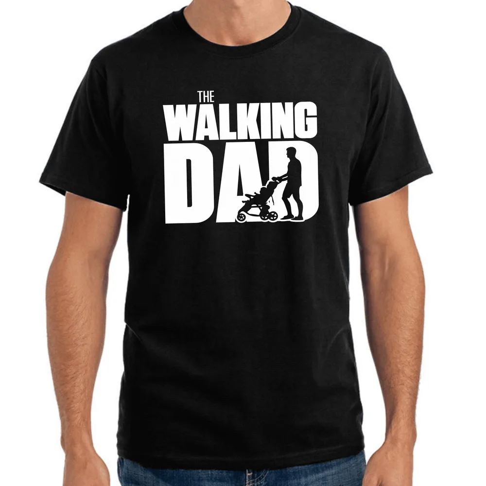 The Walking Dad Fathers Day Maturnity Patter Funny Fun Comedy Fun T-Shirt Unisex T-shirts For Man Woman Short Summer Tees