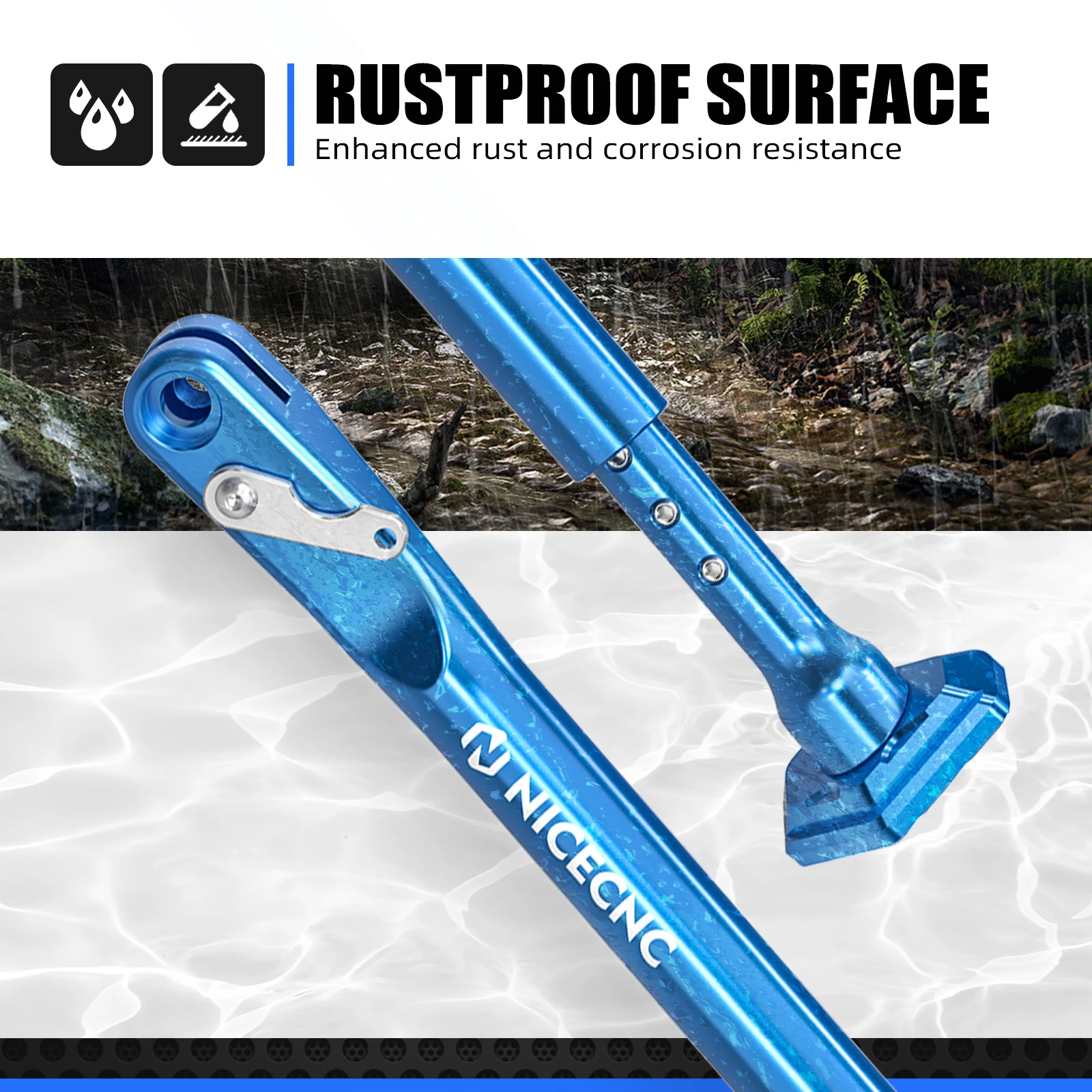 2012–2024 für Sherco SE-R 250 SE 300R SEF 250R SEF-R 300 SER SEF-R 125 350 400 450 500 Motocross verstellbarer Ständer Seitenständer – Detail 4