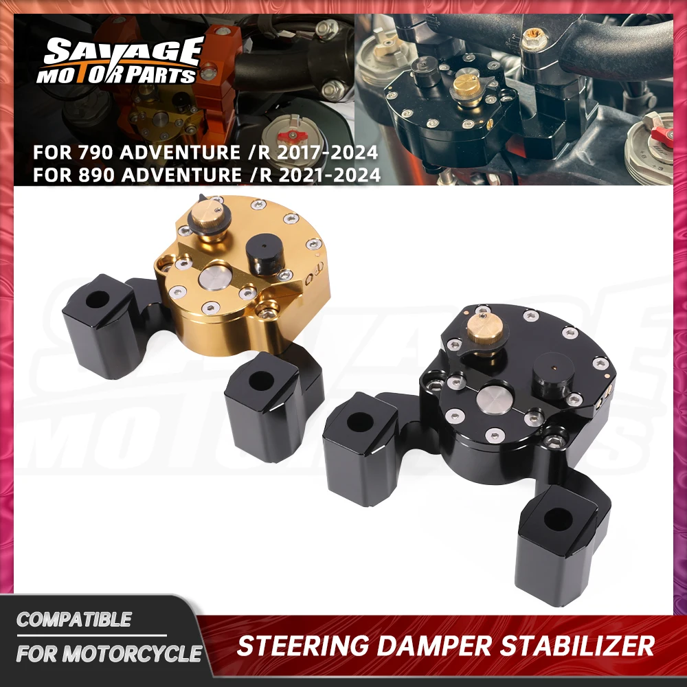 2024 Steering Damper Stabilizer For 790 890 Adventure R Motorcycle Linear Reverse Safety Absorber Kit Amortisseur Mount Bracket