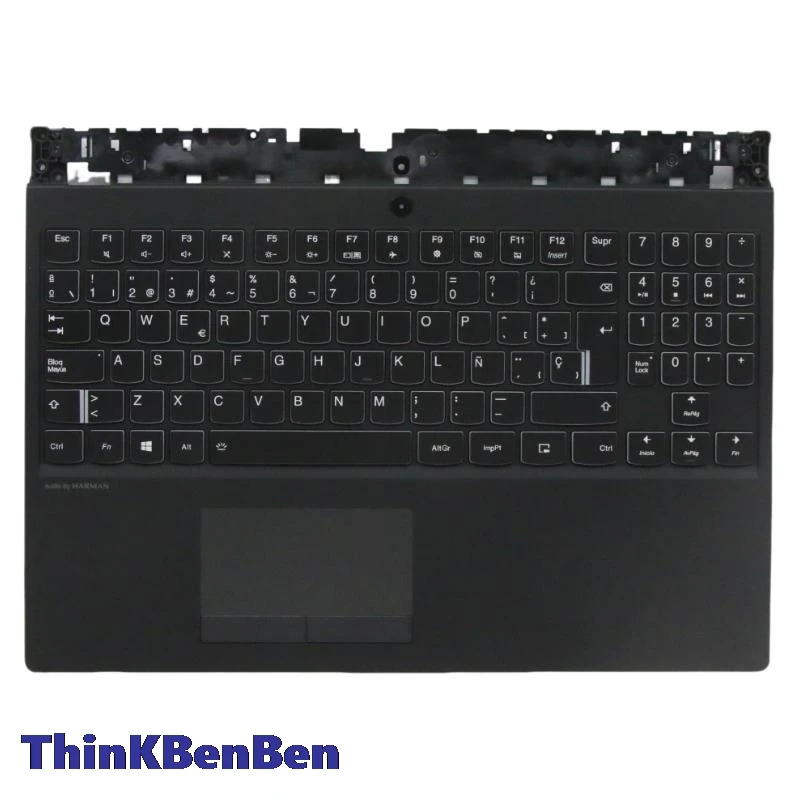 

ES Spanish Black Keyboard Upper Case Palmrest Shell Cover For Lenovo Legion Y530 15 15ICH Y7000 2018 1060 5CB0S91806