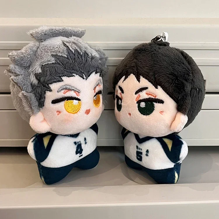 LLavero de cuerpo de estrella de mar de Anime, juguetes de regalo para niños, 12CM, Haikyuu, Kotaro, Bokuto, Akaashi, Keiji, Cosplay Kawaii, peluche, bordado