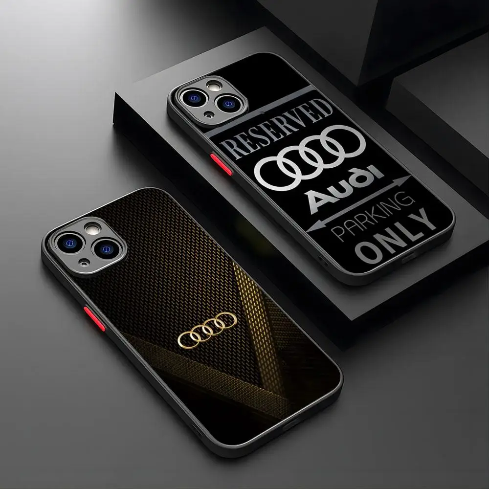 Super Car For A-Audis R-S Sport Print phone case For iPhone 15 14 12 13 11 Pro XR XS Max Mini X 7 8 Plus matte shell Cover