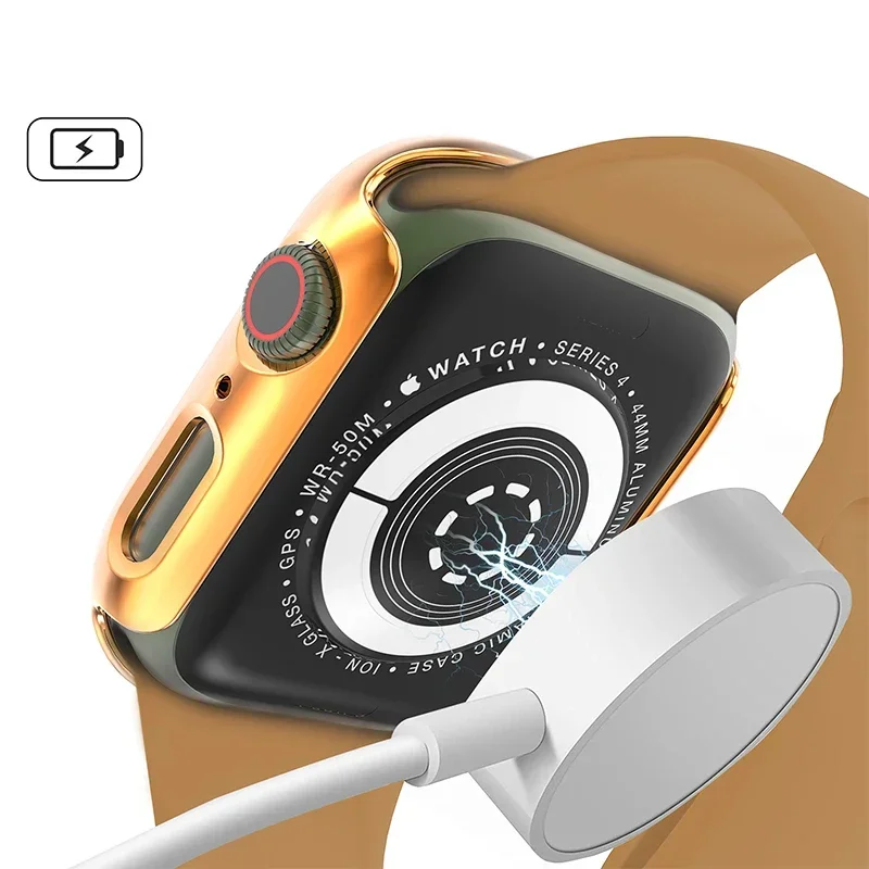 Privacy Case Voor Apple Watch Serie 6 5 4 Se 2 40Mm 41Mm Gehard Glas Schermbeschermer Voor Iwatch 9 8 7 45Mm 44Mm 49Mm Ultra